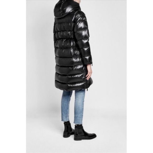 Moncler Amelanchier Down Coat Black Size 0 - Picture 4 of 5